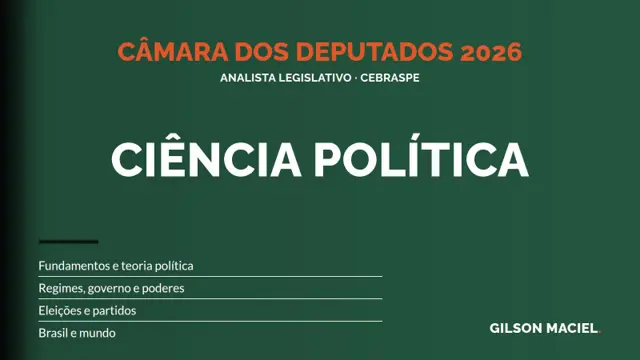Capa do curso Ciência Política